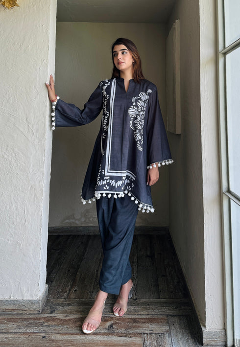 Black Linen Fusion Set